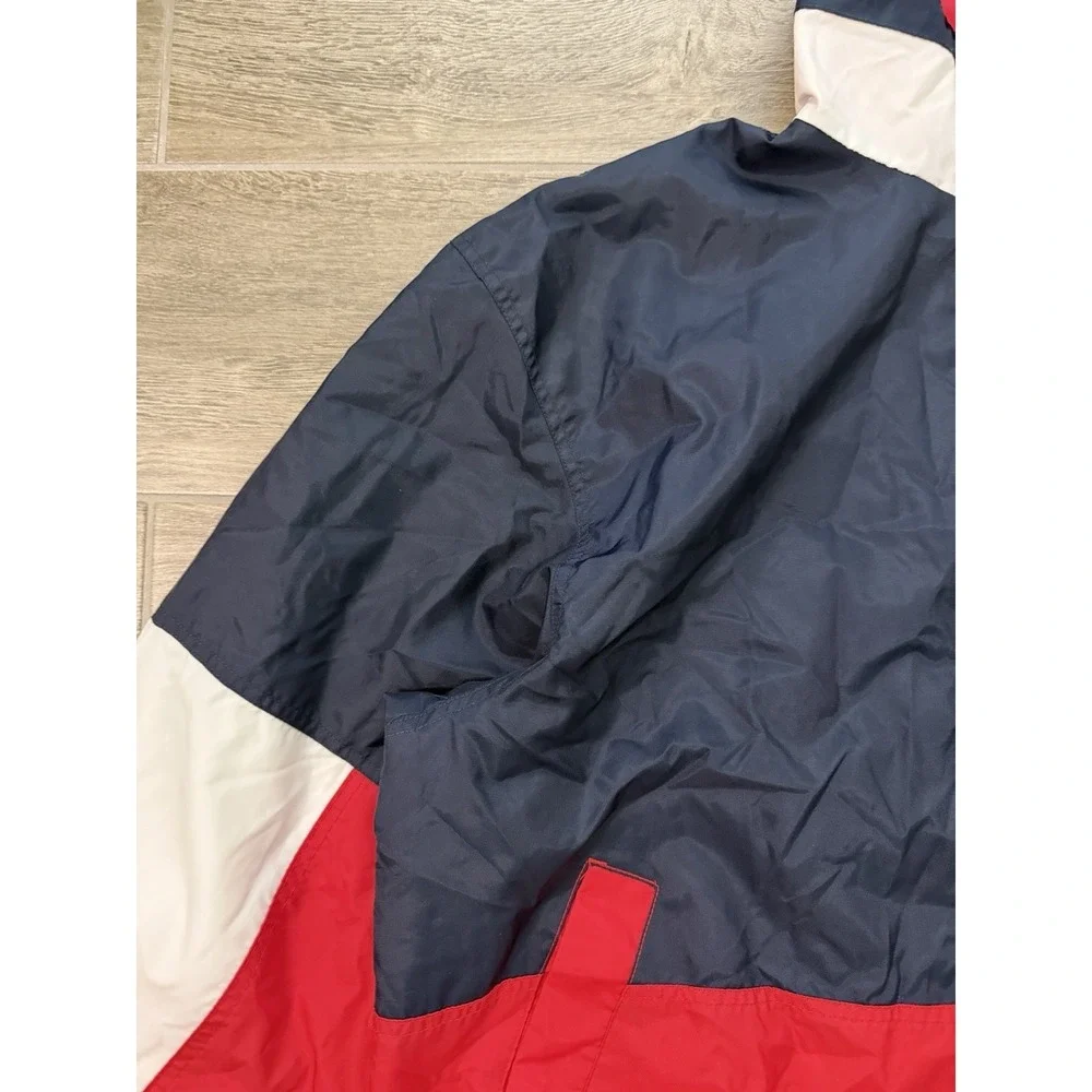 Vintage REPP Tech Navy Blue And Red Zip Up‎ Windbreaker Jacket Size XL